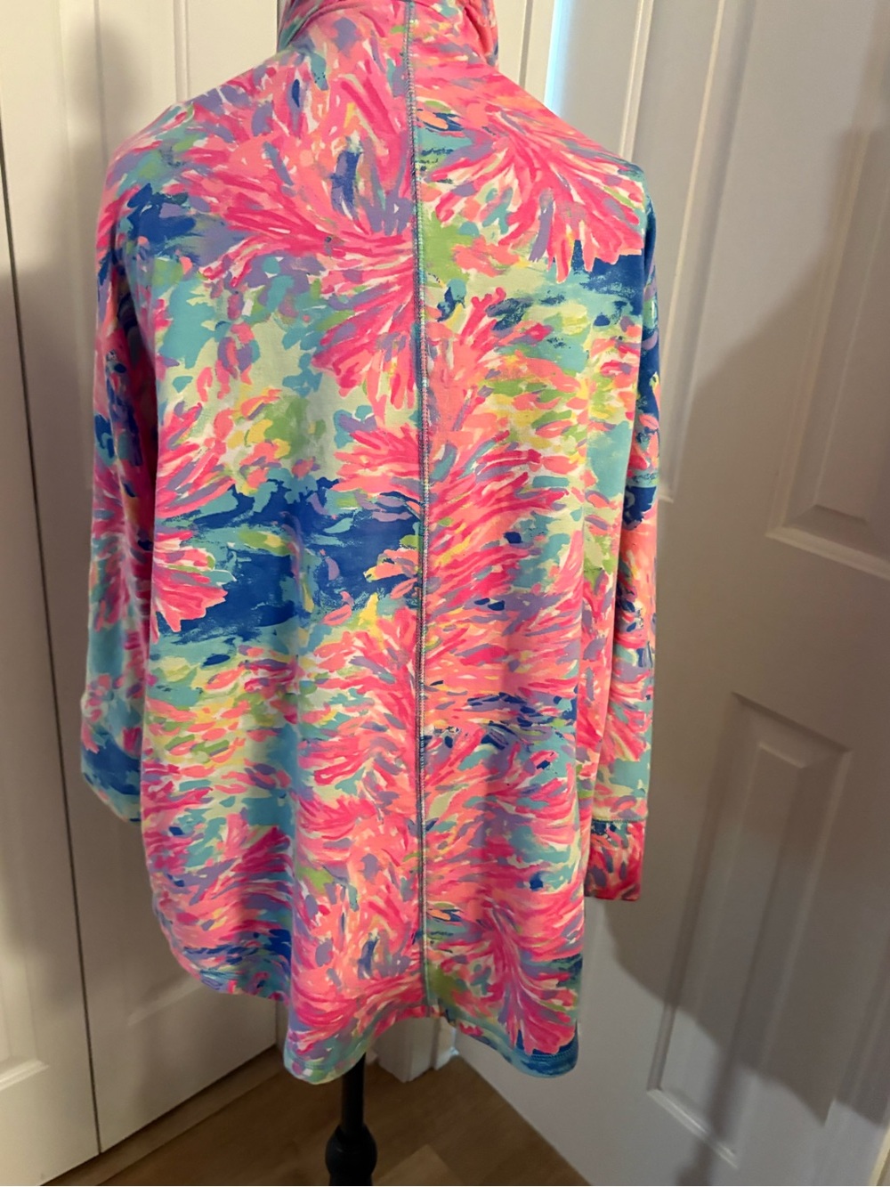 Lilly Pulitzer Pink Multicolor Printed Swim Coverup Jacket